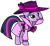 Size: 596x554 | Tagged: safe, artist:noi kincade, twilight sparkle, alicorn, pony, g4, clothes, coat, detective, detective twilight, fedora, hat, simple background, solo, transparent background, trenchcoat, twilight sparkle (alicorn)