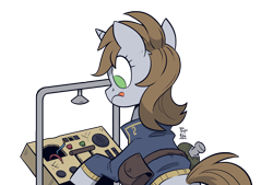 Size: 2134x1446 | Tagged: safe, artist:php104, oc, oc only, oc:littlepip, pony, unicorn, fallout equestria, clothes, jumpsuit, simple background, solo, transparent background, vault suit