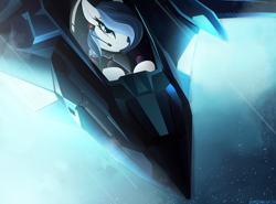 Size: 2700x2000 | Tagged: safe, artist:andaluce, oc, oc:haze northfleet, pegasus, pony, clothes, female, high res, jet, jet fighter, mare, pilot, plane, solo, wallpaper