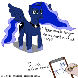 Size: 2000x2000 | Tagged: safe, artist:khazard, princess luna, alicorn, pony, g4, atg 2023, female, high res, newbie artist training grounds, simple background, solo focus, white background