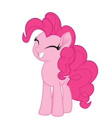 Size: 1400x1600 | Tagged: safe, artist:spookitty, pinkie pie, earth pony, pony, g4, animated, bouncing, cute, diapinkes, excited, female, gif, jumping, pony tale adventures, simple background, skipping, smiling, solo, white background