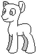 Size: 120x180 | Tagged: safe, artist:alumina nitride, earth pony, pony, base, male, pixel art, simple background, solo, template, transparent background
