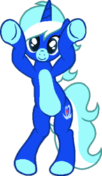 Size: 280x481 | Tagged: safe, artist:muhammad yunus, artist:stellar-ponies, part of a set, oc, oc only, oc:cool breezes, pony, unicorn, g4, base used, caramelldansen, cute, dancing, happy, looking at you, ocbetes, simple background, smiling, smiling at you, solo, transparent background