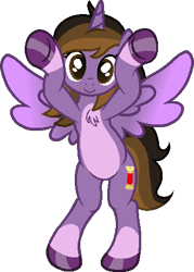 Size: 345x481 | Tagged: safe, artist:muhammad yunus, artist:stellar-ponies, part of a set, oc, oc only, oc:princess kincade, alicorn, pony, g4, alicorn oc, base used, caramelldansen, cute, dancing, happy, horn, looking at you, ocbetes, simple background, smiling, smiling at you, solo, transparent background, wings