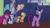 Size: 2000x1125 | Tagged: safe, edit, edited screencap, editor:quoterific, screencap, applejack, fluttershy, pinkie pie, rainbow dash, rarity, spike, twilight sparkle, alicorn, dragon, earth pony, pegasus, pony, unicorn, castle sweet castle, g4, my little pony: friendship is magic, season 5, female, horn, male, mane seven, mane six, mare, pink mane, pink tail, spike is not amused, tail, twilight sparkle (alicorn), twilight's castle, unamused, wingless spike, wings, yellow coat