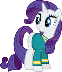 Size: 3000x3446 | Tagged: safe, artist:cloudy glow, rarity, pony, unicorn, filli vanilli, g4, .ai available, high res, ponytones outfit, simple background, solo, transparent background, vector