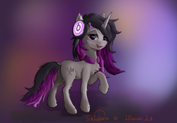 Size: 1935x1358 | Tagged: safe, artist:salisburia_, oc, oc only, pony, unicorn, commission, solo