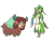Size: 1600x1300 | Tagged: safe, yona, yak, zora, g4, :p, cloven hooves, crossover, duo, duo female, female, looking at you, namesake, simple background, the legend of zelda, the legend of zelda: tears of the kingdom, tongue out, transparent background, vector, yona (zelda)