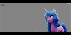 Size: 3840x1920 | Tagged: safe, artist:miroslav shestakov, izzy moonbow, pipp petals, sprout cloverleaf, sunny starscout, zipp storm, earth pony, pegasus, pony, unicorn, g5, my little pony: a new generation, official, 3d, animated, animation test, colored, flying, hair physics, high res, i watch it for the ears, lightly watermarked, looking at you, mane physics, roller skates, simple background, skates, skating, sound, watermark, webm