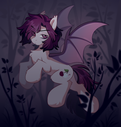 Size: 2000x2100 | Tagged: safe, artist:crimmharmony, oc, oc only, oc:crimm harmony, bat pony, pony, bat wings, flying, high res, looking at you, male, male oc, night, simple background, solo, spread wings, wings