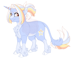 Size: 3500x2700 | Tagged: safe, artist:gigason, oc, oc only, oc:unity sword, pony, unicorn, chest fluff, cloven hooves, female, high res, mare, obtrusive watermark, simple background, solo, transparent background, unshorn fetlocks, watermark