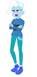 Size: 1700x3473 | Tagged: safe, artist:yingerten, trixie, human, equestria girls, g4, clothes, female, older, older trixie, simple background, solo, translated in the comments, transparent background