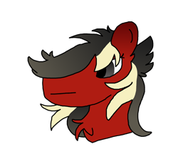 Size: 1932x1722 | Tagged: safe, artist:polofastter, oc, oc only, oc:scarlet sound, bust, gradient mane, simple background, solo, transparent background