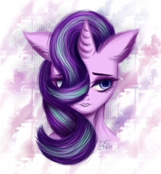 Size: 2500x2700 | Tagged: safe, artist:goldie__lass, starlight glimmer, unicorn, anthro, g4, ambiguous facial structure, ear fluff, female, high res, solo