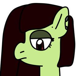 Size: 894x894 | Tagged: safe, artist:jadeharmony, oc, oc only, oc:white lilly, pegasus, pony, icey-verse, bust, ear piercing, earring, eyeshadow, female, jewelry, magical lesbian spawn, makeup, mare, offspring, parent:applejack, parent:strawberry sunrise, parents:applerise, piercing, simple background, solo, transparent background