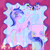Size: 1280x1280 | Tagged: safe, artist:webkinzworldz, edit, edited screencap, screencap, sea swirl, seafoam, pony, unicorn, g4, blind bag, blush lines, blushing, chest fluff, cloven hooves, dialogue, ear fluff, ear piercing, earring, freckles, jewelry, leonine tail, piercing, solo, sparkles, sparkly eyes, tail, text, toy, wingding eyes