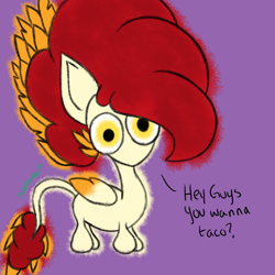 Size: 3000x3000 | Tagged: safe, artist:solardoodles, oc, oc:chimie changa, pony, feather, fluffy mane, high res, pegaphoenix, solo, wide eyes