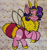 Size: 1699x1820 | Tagged: safe, artist:raritylover152, pipp petals, bee pony, original species, pony, g5, bumblebipp, female, looking at you, mare, smiling, smiling at you, solo, species swap, traditional art