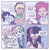 Size: 1200x1200 | Tagged: safe, artist:evelili, applejack, fluttershy, pinkie pie, rainbow dash, rarity, sci-twi, twilight sparkle, human, equestria girls, g4, 4 panel comic, 4koma, applejack's hat, clothes, comic, cowboy hat, hat, humane five, humane six, implied lesbian, implied scitwishimmer, implied shipping, jacket, laughing, varsity jacket