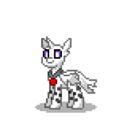 Size: 400x400 | Tagged: safe, oc, oc only, oc:snowball, changeling, pegasus, pony, fanfic:the centurion project, pony town, changeling oc, happy, loveling, simple background, solo, transparent background