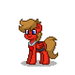 Size: 400x400 | Tagged: safe, oc, oc only, oc:scarlet shield, pegasus, pony, fanfic:the centurion project, pony town, bag, saddle bag, simple background, solo, transparent background