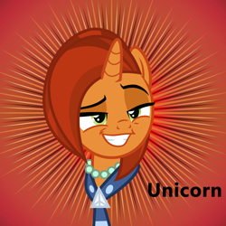 Size: 4000x4000 | Tagged: safe, stellar flare, pony, unicorn, derpibooru, g4, the parent map, dreamworks face, female, grin, mare, meta, smiling, solo, spoilered image joke