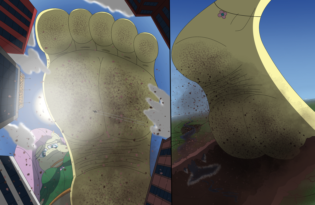 Giantess stomping