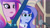 Size: 3072x1727 | Tagged: safe, screencap, dean cadance, princess cadance, princess luna, vice principal luna, human, equestria girls, g4, my little pony equestria girls: friendship games, canterlot high, duo, duo female, female, frown, microphone