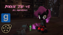 Size: 1280x720 | Tagged: safe, artist:dragonboi471, oc, oc only, oc:pinkie tai, pony, 3d, download at source, downloadable, flashlight (object), gmod, mountain dew, sharp teeth, solo, teeth