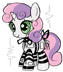 Size: 463x528 | Tagged: safe, artist:muffinz, sweetie belle, pony, robot, robot pony, g4, bot, bow, cute, simple background, solo, sweetie bot, white background