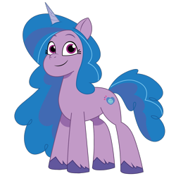 Size: 1200x1200 | Tagged: safe, artist:prixy05, izzy moonbow, pony, unicorn, g5, my little pony: tell your tale, female, i can't believe it's not hasbro studios, looking at you, mare, simple background, smiling, smiling at you, solo, transparent background, unshorn fetlocks, vector