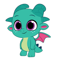 Size: 1200x1200 | Tagged: safe, artist:prixy05, sparky sparkeroni, dragon, g5, my little pony: tell your tale, baby, baby dragon, freckles, i can't believe it's not hasbro studios, male, simple background, smiling, solo, transparent background, vector