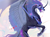 Size: 5167x3784 | Tagged: safe, artist:shiqiuzhu, nightmare moon, alicorn, pony, g4, female, mare, metal as fuck, open mouth, solo, wings