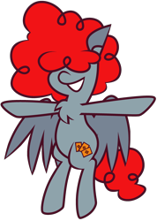 Size: 2502x3510 | Tagged: safe, artist:threetwotwo32232, oc, oc:card shuffle, pegasus, pony, female, high res, mare, simple background, solo, t pose, transparent background