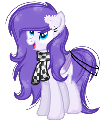 Size: 868x988 | Tagged: safe, artist:azulsnow, oc, oc only, oc:allium snow, pegasus, pony, clothes, female, mare, scarf, simple background, solo, transparent background