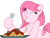 Size: 800x600 | Tagged: safe, artist:muhammad yunus, oc, oc only, oc:annisa trihapsari, earth pony, pony, base used, earth pony oc, eyes closed, female, food, mare, meatball, pasta, simple background, solo, spaghetti, transparent background