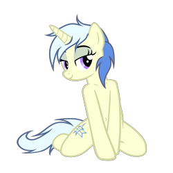 Size: 3686x3668 | Tagged: safe, artist:equestria secret guard, oc, oc only, oc:twinblade, pony, unicorn, bedroom eyes, belly button, collarbone, female, high res, horn, kneeling, looking at you, mare, sexy, shoulder, simple background, transparent background, unicorn oc