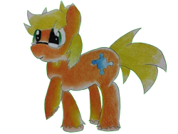 Size: 4080x3072 | Tagged: safe, artist:redavali, oc, oc only, oc:jigsaw, earth pony, pony, fluffy, glasses, pencil drawing, raised hoof, simple background, solo, traditional art, transparent background