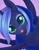 Size: 1620x2070 | Tagged: safe, artist:dusthiel, princess luna, alicorn, pony, g4, atg 2023, blushing, cute, female, horn, looking at you, lunabetes, mare, newbie artist training grounds, open mouth, open smile, smiling, smiling at you, solo, spread wings, wings