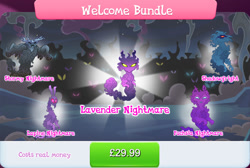 Size: 1272x857 | Tagged: safe, gameloft, idw, larry, shadowfright, nightmare forces, g4, my little pony: magic princess, bundle, collection, costs real money, english, group, idw showified, male, mobile game, nightmare creature, numbers, text, unnamed character, unnamed nightmare forces