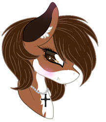 Size: 458x527 | Tagged: safe, artist:angellightyt, oc, oc only, earth pony, pony, bust, ear fluff, earth pony oc, female, jewelry, mare, necklace, pearl necklace, simple background, solo, transparent background