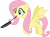 Size: 4105x3000 | Tagged: safe, artist:cloudy glow, fluttershy, pegasus, pony, g4, trade ya!, .ai available, female, flying, frying pan, mare, mouth hold, simple background, solo, spread wings, transparent background, vector, wings