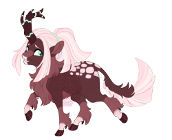 Size: 3800x3100 | Tagged: safe, artist:gigason, oc, oc:willowherb, hybrid, cloven hooves, female, high res, simple background, solo, transparent background