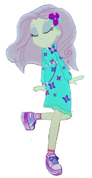 Size: 658x1277 | Tagged: safe, edit, edited screencap, editor:avilmig, screencap, fluttershy, human, equestria girls, g4, the last drop, the last drop: fluttershy, spoiler:eqg series (season 2), background removed, cute, dancing, eyes closed, shyabetes, simple background, solo, transparent background