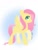 Size: 810x1080 | Tagged: safe, artist:jennifer696jones, fluttershy, pegasus, pony, g4, female, lineless, mare, raised hoof, solo