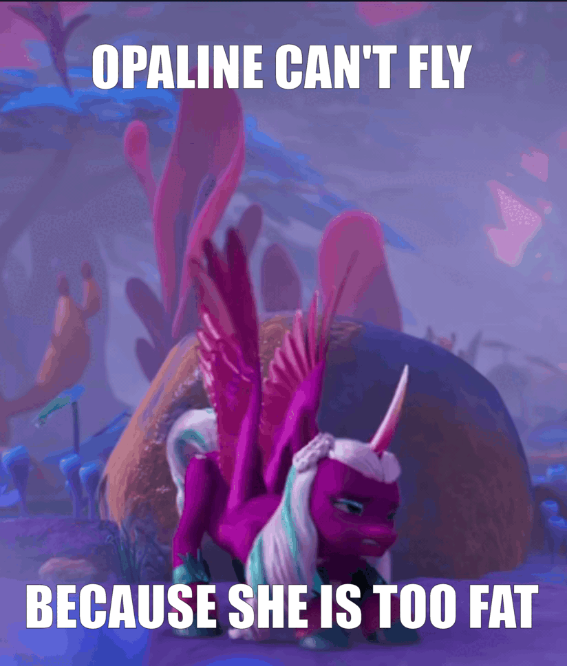 Flapping Meme #3160510 - safe, edit, edited screencap, screencap, opaline arcana ...
