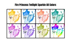 Size: 2560x1440 | Tagged: safe, artist:tom artista, twilight sparkle, alicorn, pony, g4, princess twilight sparkle (episode), the last problem, fire, older, older twilight, older twilight sparkle (alicorn), princess twilight 2.0, simple background, twilight sparkle (alicorn), white background
