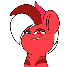 Size: 1560x1440 | Tagged: safe, artist:joaothejohn, oc, oc only, oc:flamebrush, pegasus, pony, cute, lidded eyes, looking at you, meme, pegasus oc, simple background, smiling, solo, transparent background