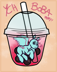 Size: 1749x2231 | Tagged: safe, artist:manticorpse, oc, alicorn, earth pony, pegasus, pony, unicorn, advertisement, auction open, bubble tea, commission, commission info in source, cup, solo, straw, ych sketch, your character here