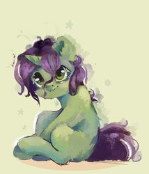 Size: 3348x3918 | Tagged: safe, artist:colorbrush, oc, oc only, pony, unicorn, high res, sitting, smiling, solo